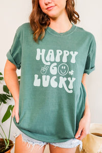 Happy Go Lucky St Patrick's Day Graphic Tee