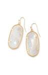 Elle Drop Earring in Gold Ivory MOP