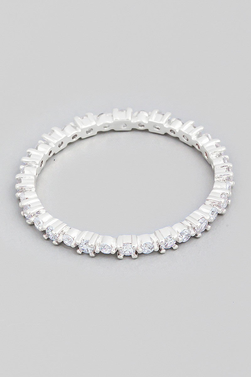 Evelyn Eternity Band in Silver