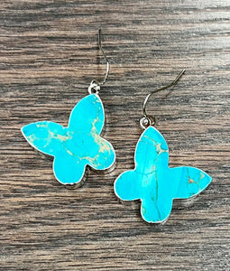 Turquoise Butterfly Earrings