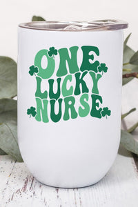 ST Patricks Day One Lucky Nurse Clover Wine Cup
