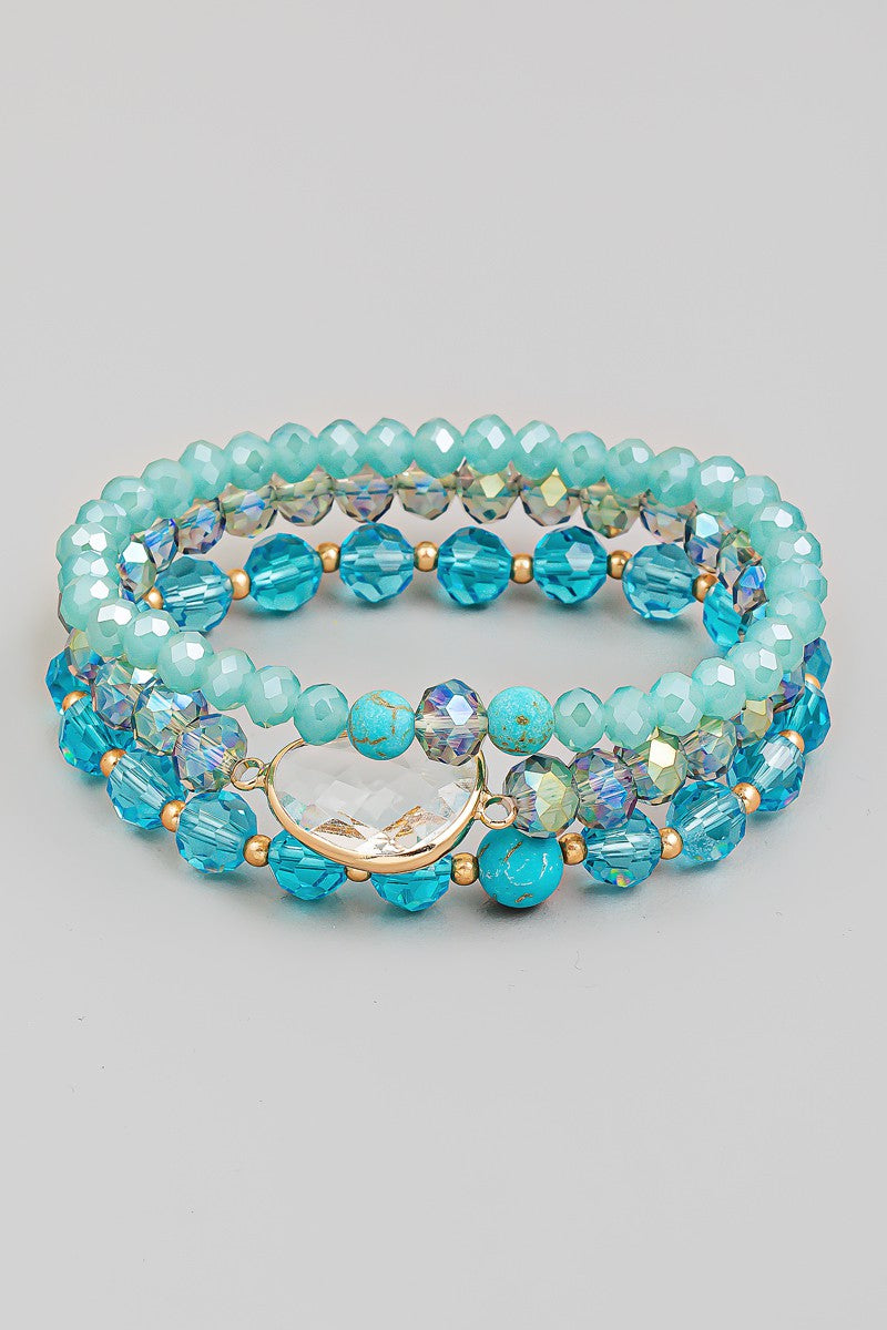 Macey Bracelet Set in Turquoise