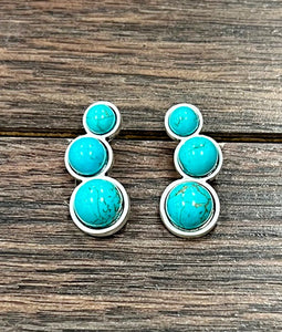 Erin Turquoise Ear Climbers