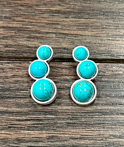 Erin Turquoise Ear Climbers