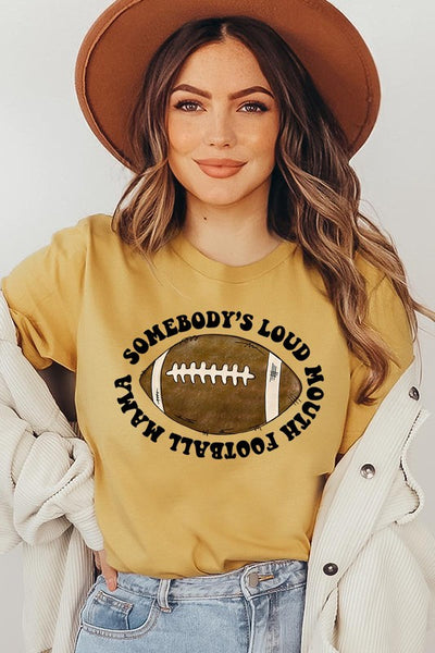 Loud Mouth Mama Football Tee