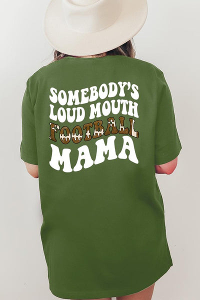 Loud Mouth Mama Football Tee