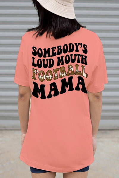 Loud Mouth Mama Football Tee