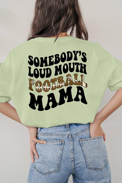 Loud Mouth Mama Football Tee