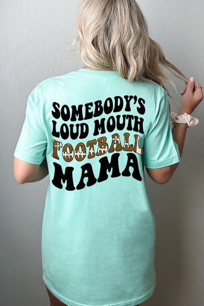 Loud Mouth Mama Football Tee