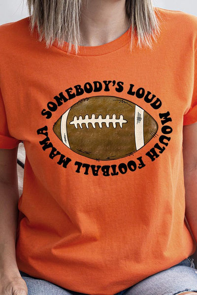 Loud Mouth Mama Football Tee