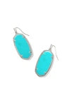 Elle Drop Earring in Silver Turquoise Magnesite