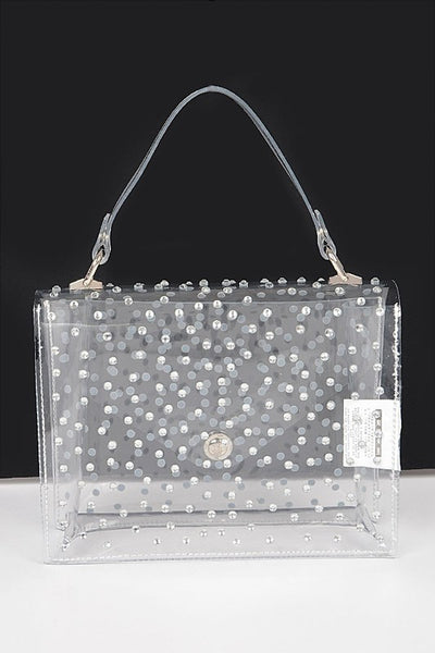 Rhinestone Cleared Crossbody Stadium Bag