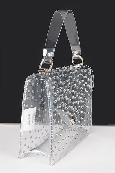 Rhinestone Cleared Crossbody Stadium Bag