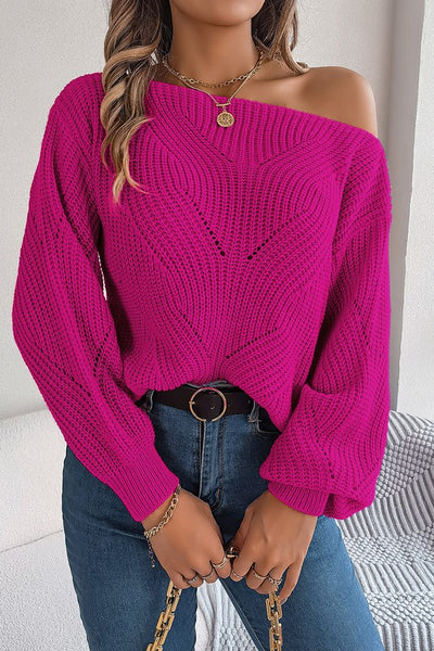 Bailey Boatneck Sweater in Pink