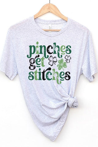 St Patrick's Day Pinches Get Stitches Graphic Tee