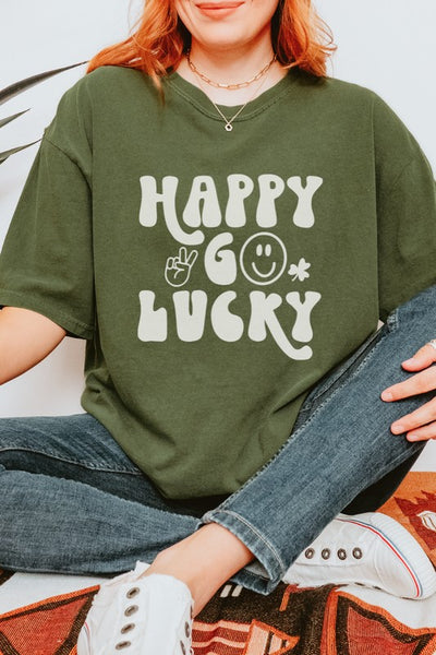 Happy Go Lucky St Patrick's Day Graphic Tee