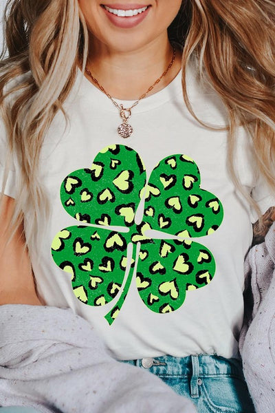 Four Leaf Clover St Patricks Day Graphic T Shirts