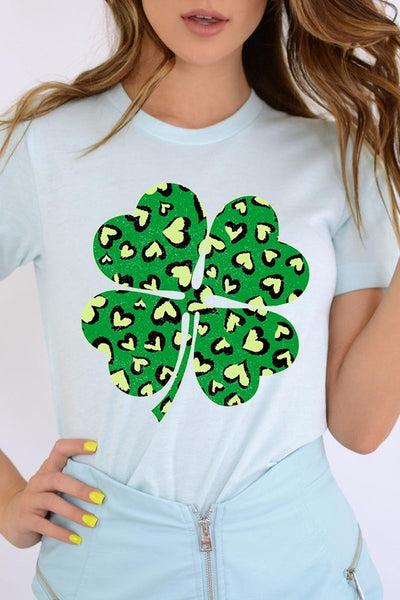 Four Leaf Clover St Patricks Day Graphic T Shirts