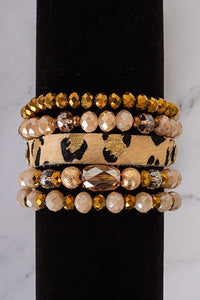 Leslie Leopard Bracelet Set
