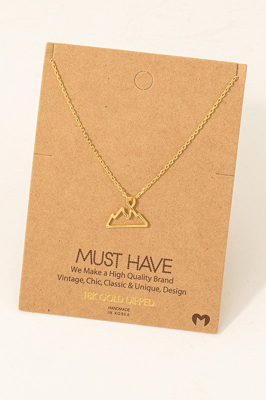 Organ Mountain Necklace in Gold