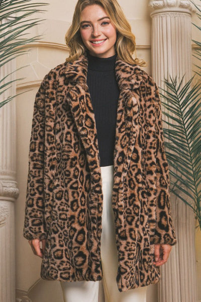 Laura Long Leopard Jacket