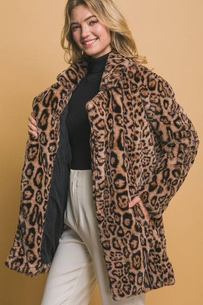 Laura Long Leopard Jacket
