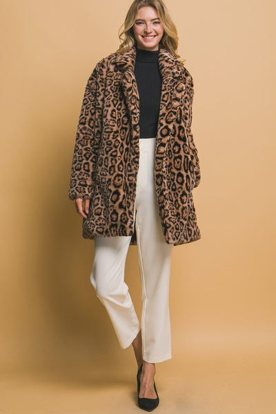 Laura Long Leopard Jacket