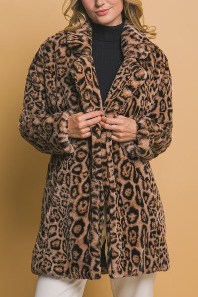 Laura Long Leopard Jacket