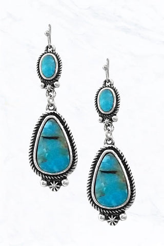 Taylor Turquoise Drop Earrings