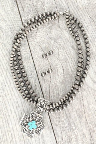 Carson Cross Necklace Set