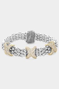 Cross My Heart Pave Bracelet