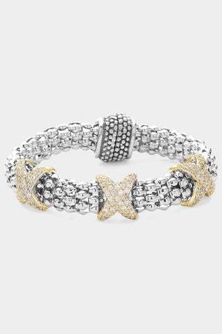 Cross My Heart Pave Bracelet