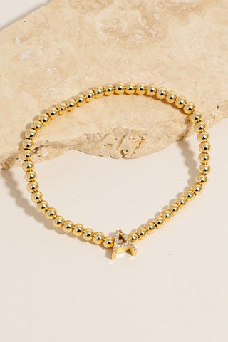 Pave Initial Bracelet