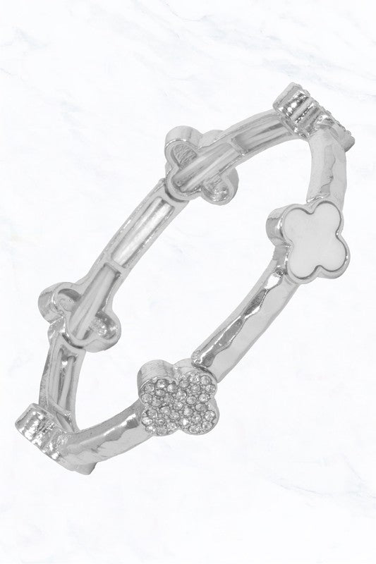 Clara Clover Bracelet in Silver