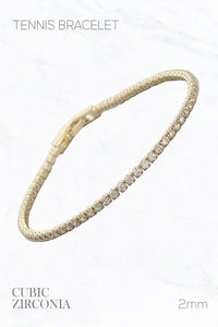 Terri Tennis Bracelet in Gold