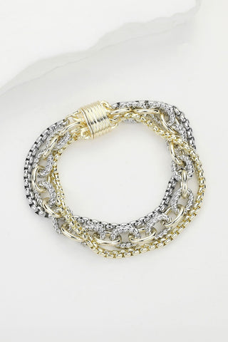 Brylee Two Tone Bracelet