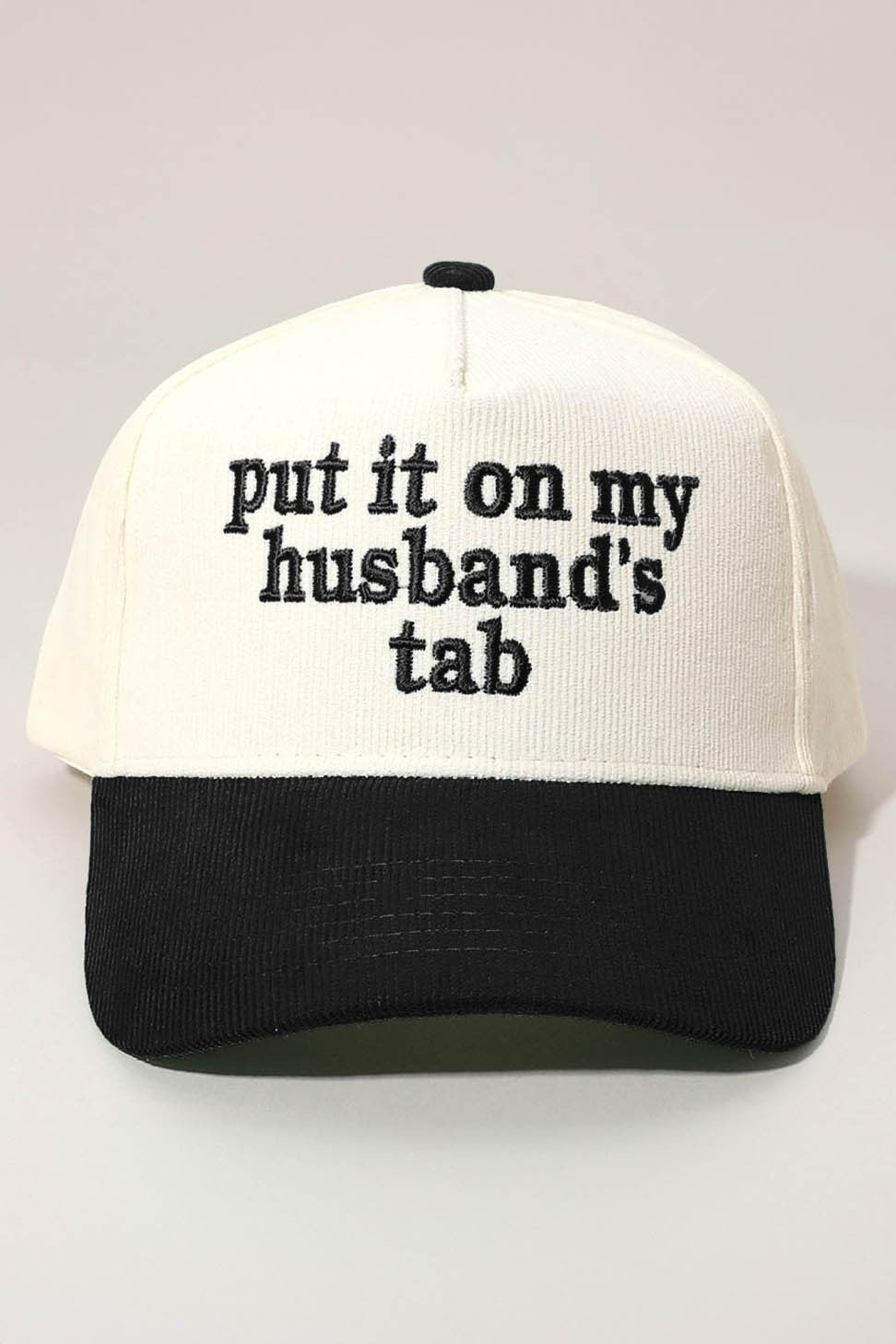 Put it on my Husbands Tab Hat