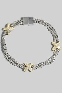 Terri Two Tone Bracelet