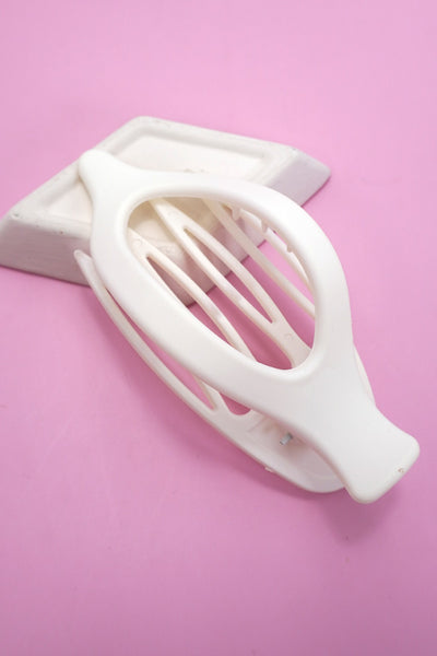 Oval Flat Lay Clip in Off White
