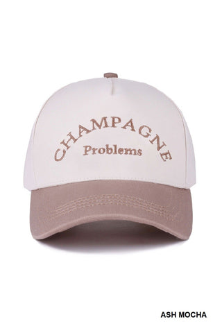Champagne Problems Hat in Mocha