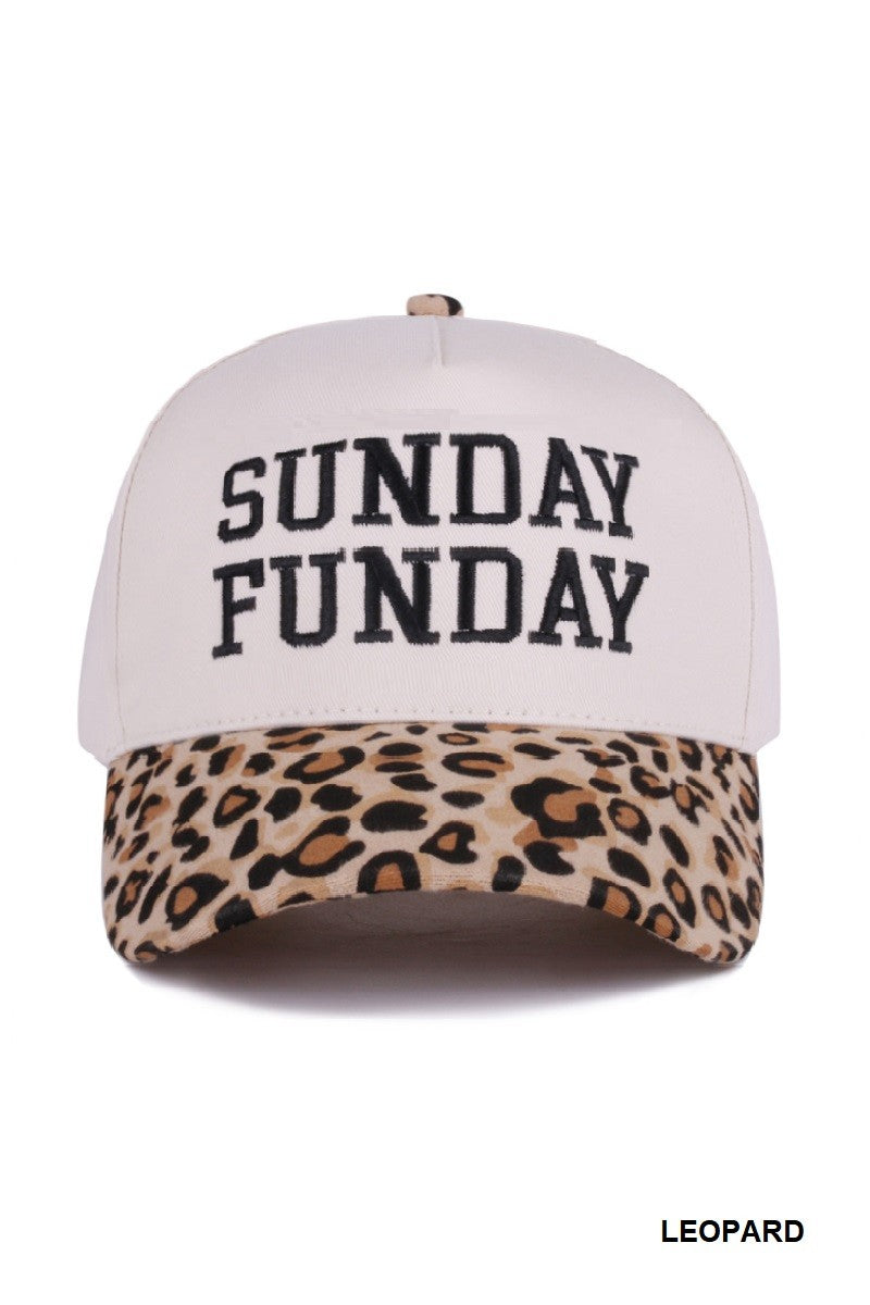 Sunday Funday Hat in Leopard