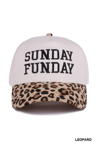 Sunday Funday Hat in Leopard