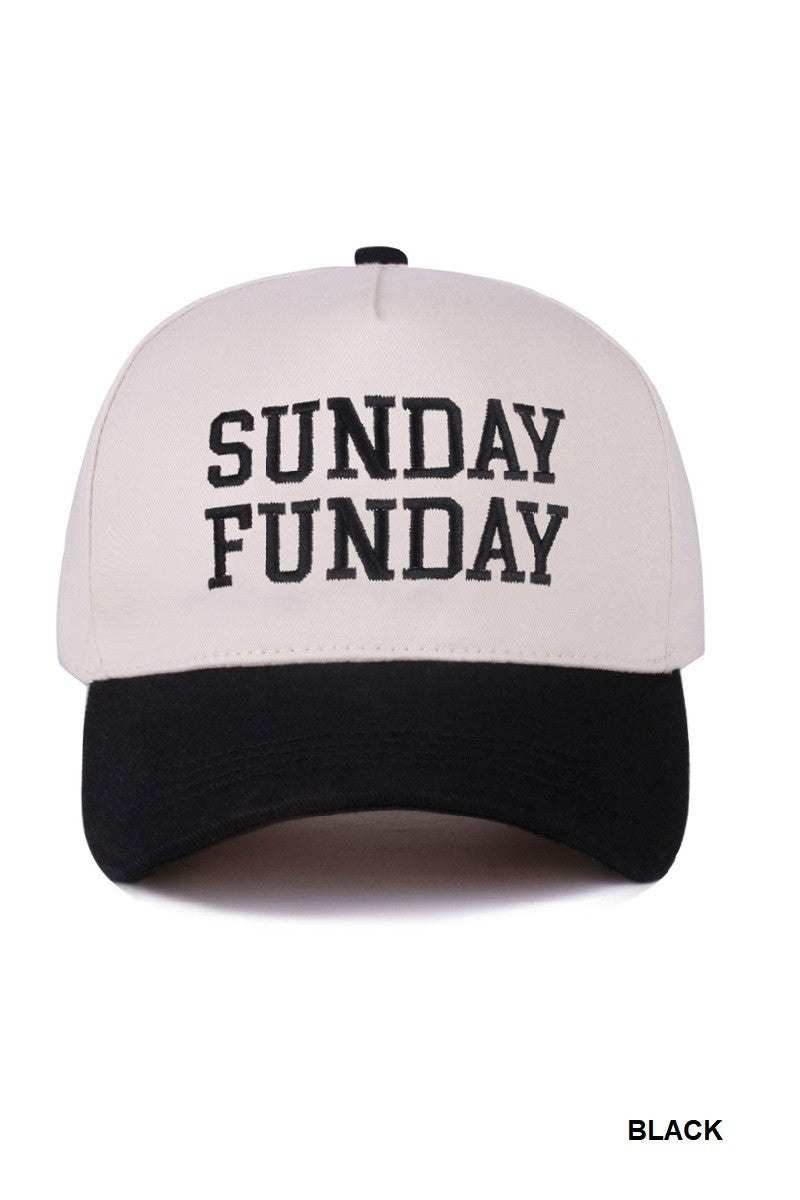 Sunday Funday Hat in Black
