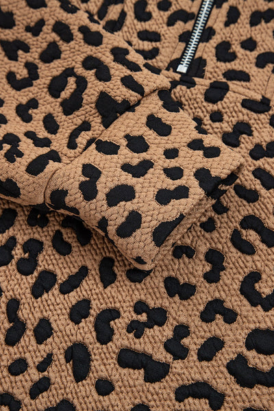 Carolyn Leopard Pullover