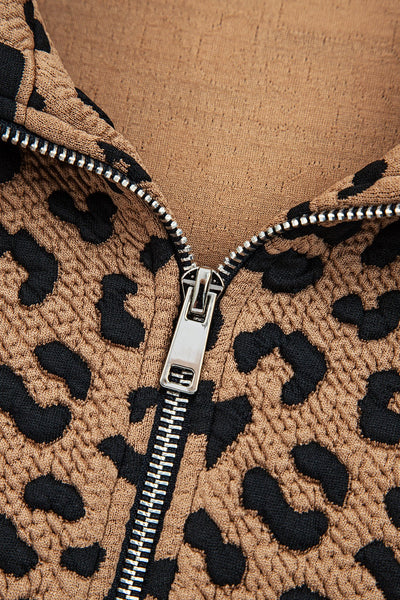 Carolyn Leopard Pullover
