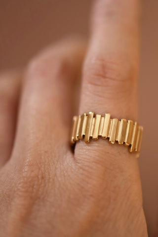 Fluted Gold Ring