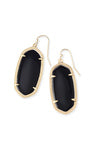 Elle Drop Earring in Gold and Black