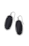 Elle Drop Earring in Rhodium Black