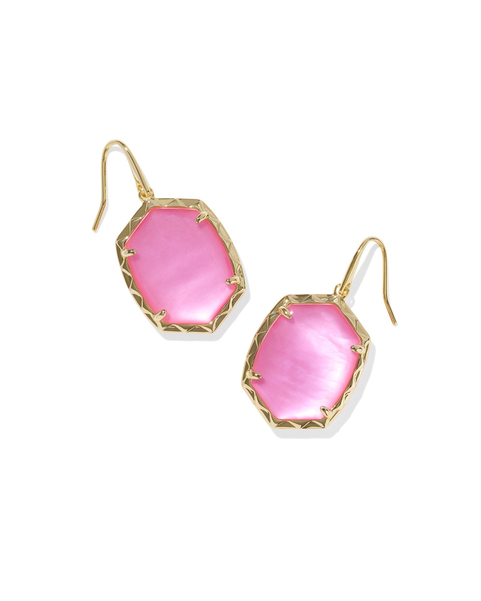 Daphne Drop Earrings in Gold Azalea Illusion