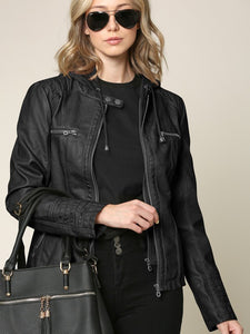 Gemma Vegan Leather Jacket